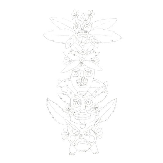 Dessin à imprimer Totem