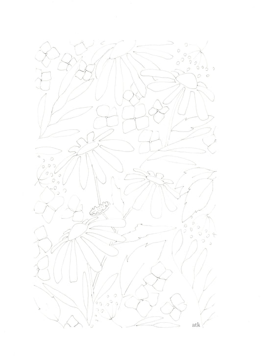 Dessin à imprimer "Marguerites"