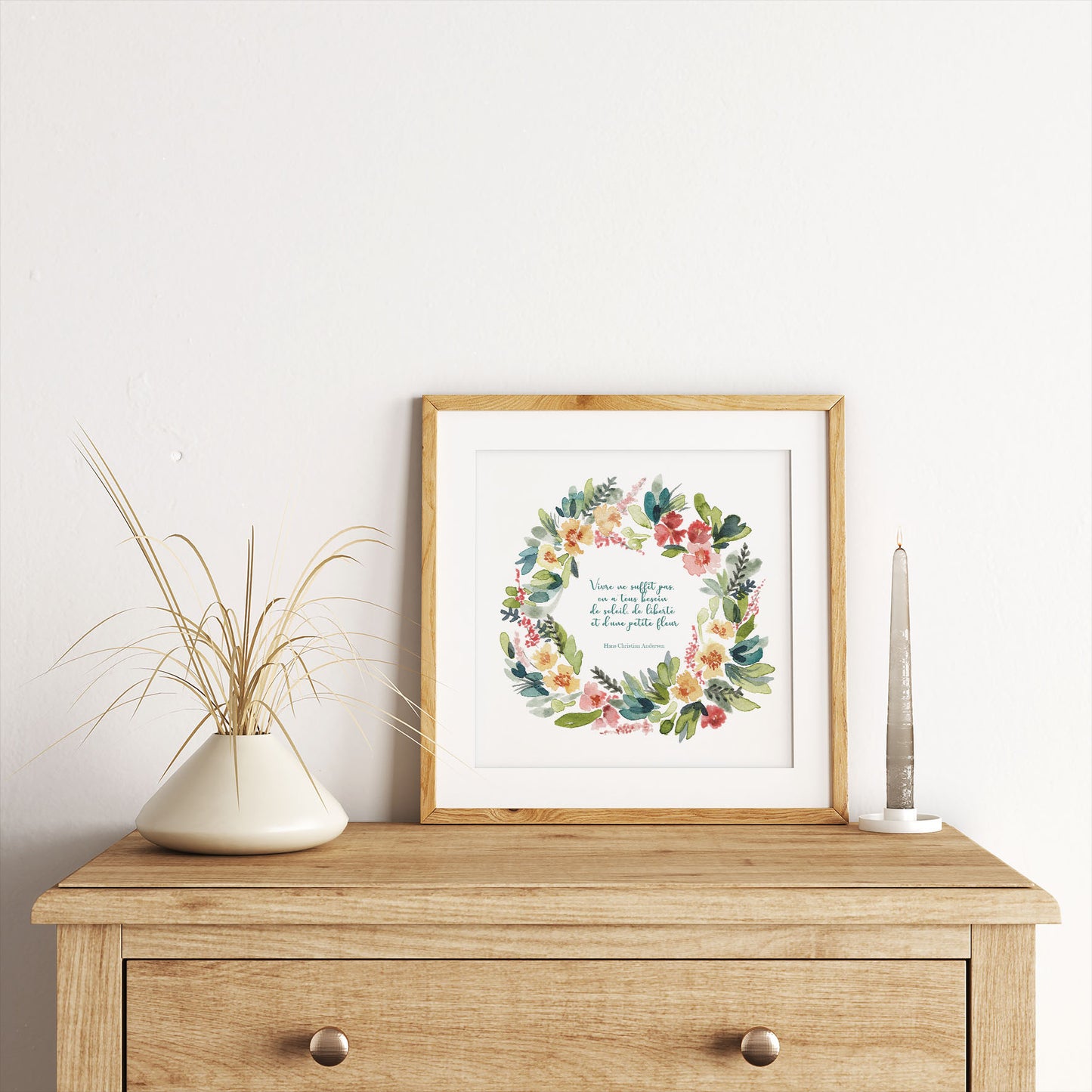 Illustration Couronne fleurie #1
