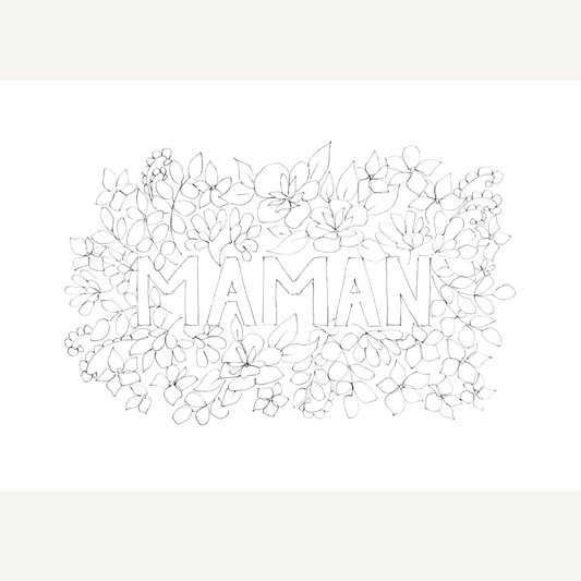 Dessin à imprimer "Maman"