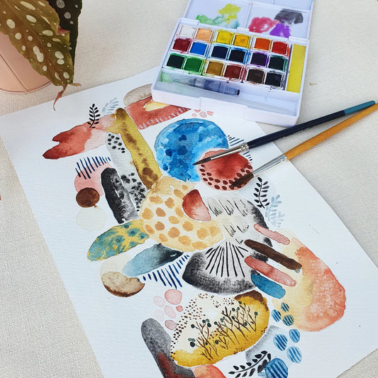 ATELIER DE GROUPE PRIVATIF : DECOUVERTE DE L'AQUARELLE