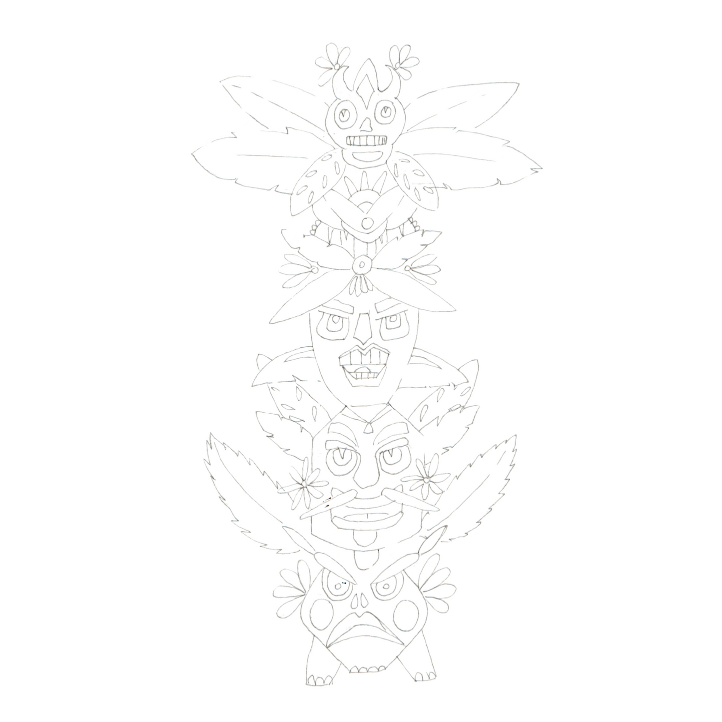 Dessin à imprimer Totem