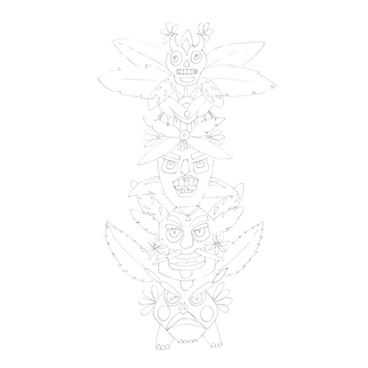 Dessin à imprimer Totem