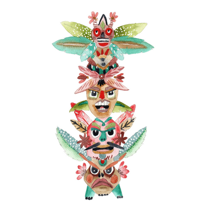 Dessin à imprimer Totem
