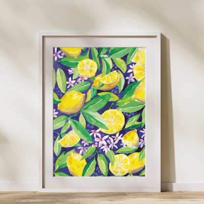Illustration à l'aquarelle - Citrons