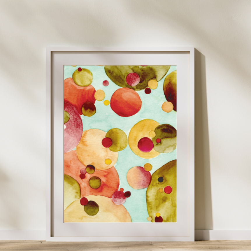 Illustration à l'aquarelle - Bulles #1
