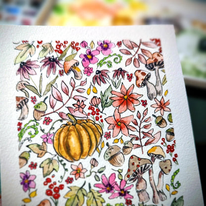 Dessin à imprimer Composition Automnale