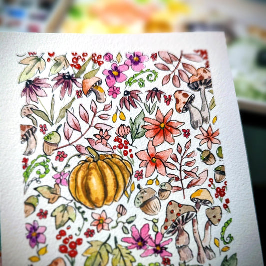 Dessin à imprimer Composition Automnale