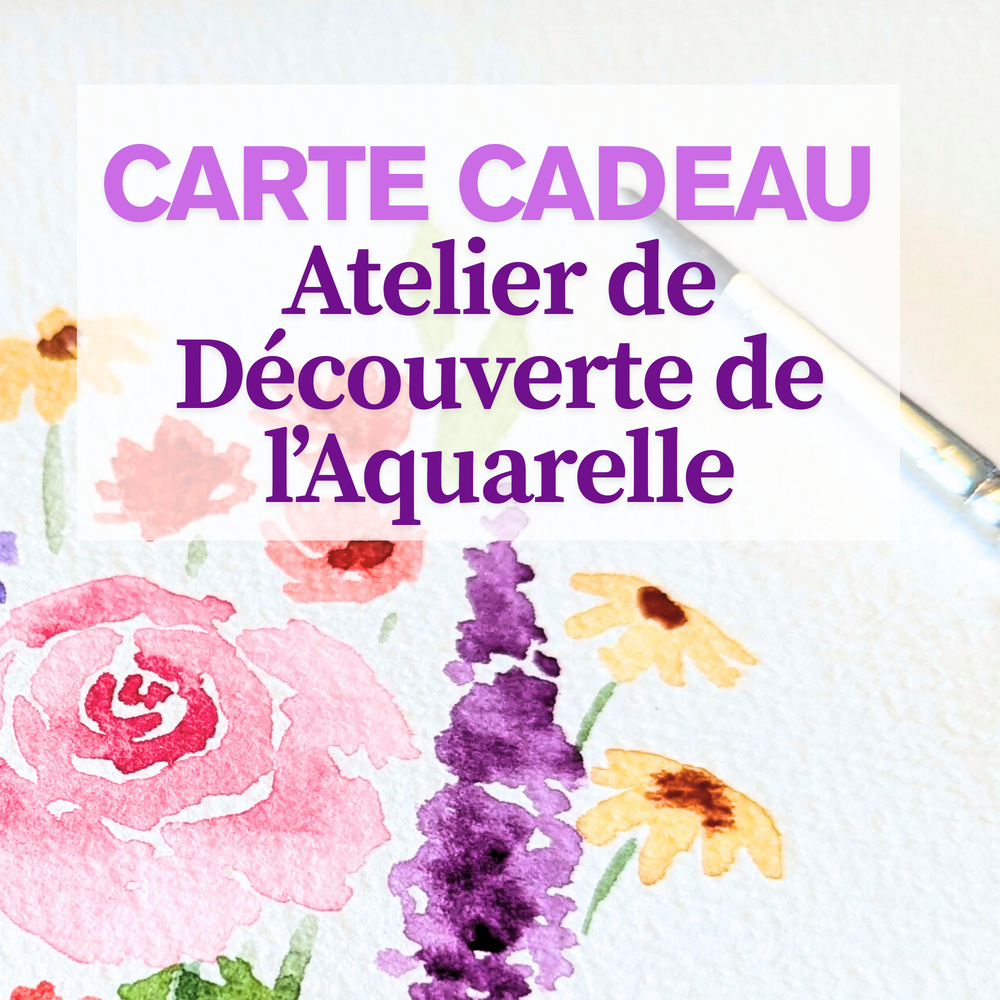 Carte Cadeau Atelier de Découverte de l'Aquarelle