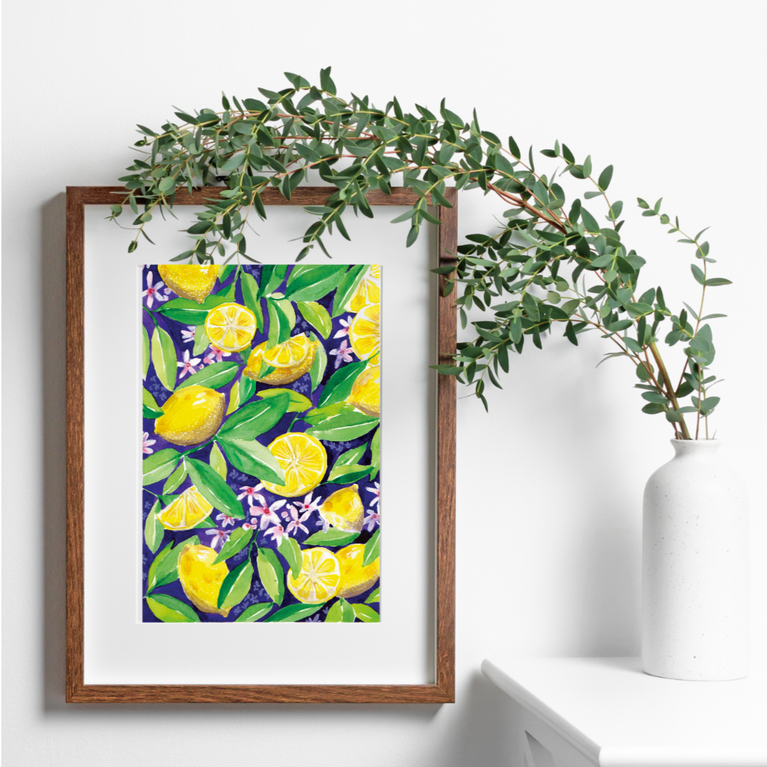 Illustration à l'aquarelle - Citrons