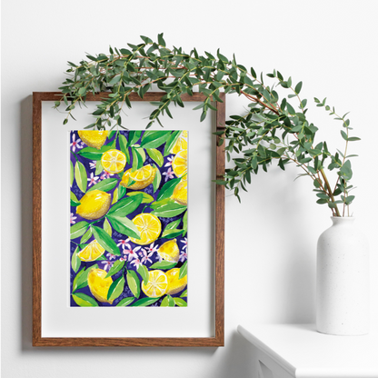 Illustration à l'aquarelle - Citrons