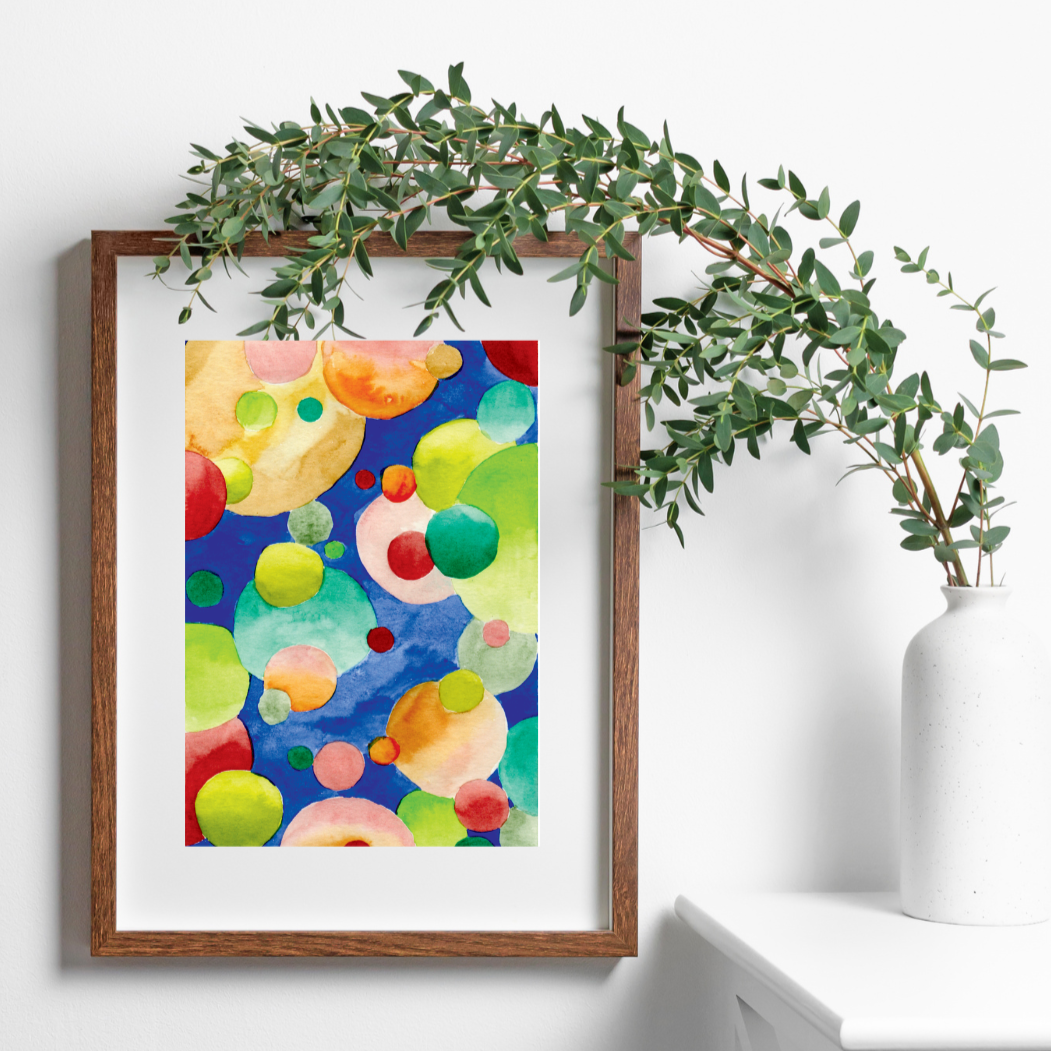 Illustration à l'aquarelle - Bulles #2