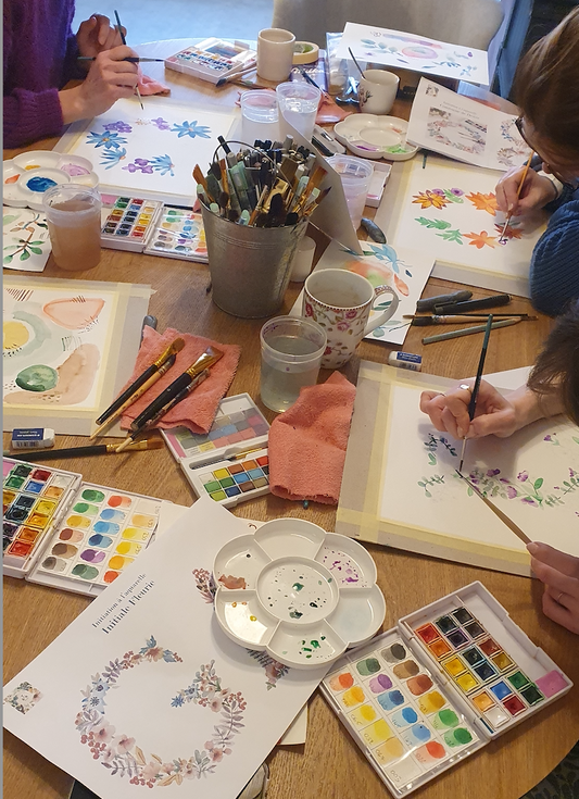 ATELIER DE GROUPE PRIVATIF : DECOUVERTE DE L'AQUARELLE